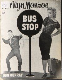 9g170 BUS STOP Danish program '58 different images of cowboy Don Murray & sexy Marilyn Monroe!