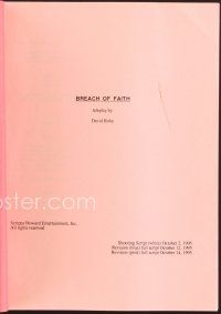 9g243 KIDNAPPING IN THE FAMILY revised shooting TV script October 2, 1995, screenplay by David Birke