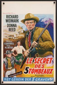 9h400 BACKLASH Belgian '56 Richard Widmark knew Donna Reed's lips but not her name!