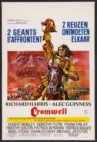 9h414 CROMWELL Belgian '70 different art of Richard Harris & Alec Guinness!