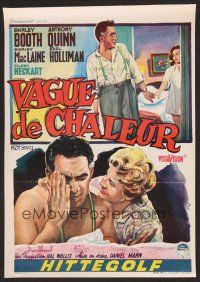 9h449 HOT SPELL Belgian '58 Shirley Booth, Anthony Quinn, Shirley MacLaine, Wik art!