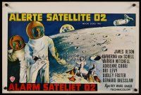 9h474 MOON ZERO TWO Belgian '69 the first moon western, cool art of astronauts in space!