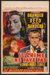 9h524 WHOLE TRUTH Belgian '58 Stewart Granger, Donna Reed, sexy Gianna Maria Canale!