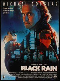 9h626 BLACK RAIN Danish '89 Ridley Scott, Michael Douglas is an American cop in Japan!