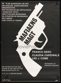 9h684 MAFIA Danish '69 Lee J. Cobb & Claudia Cardinale, different art of pistol!