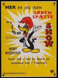 9h737 SOREN SPAETTE SHOW Danish '60s great art of Woody Woodpecker!