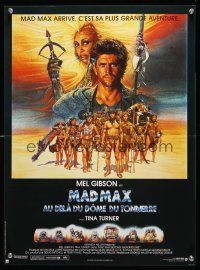 9h139 MAD MAX BEYOND THUNDERDOME French 15x21 '85 art of Mel Gibson & Tina Turner by Richard Amsel!