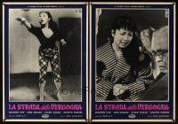 9h171 STREET OF SHAME 6 Italian photobustas '59 Mizoguchi's Akasen Chitai, prostitute Machiko Kyo!
