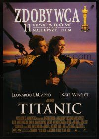 9h383 TITANIC awards Polish 27x38 '97 Leonardo DiCaprio, Kate Winslet, directed by James Cameron!
