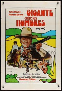 9h212 BIG JAKE South American '71 Richard Boone wanted gold but John Wayne gave him lead instead!