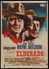 9h219 EL DORADO Spanish '67 John Wayne, Robert Mitchum, Howard Hawks, the big one with the big two!
