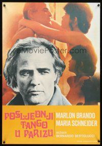 9h583 LAST TANGO IN PARIS Yugoslavian '73 Marlon Brando, sexy Maria Schneider, Bernardo Bertolucci
