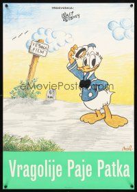 9h608 VRAGOLIJE PAJE PATKA Yugoslavian '80s Walt Disney, Mir art of Donald Duck!