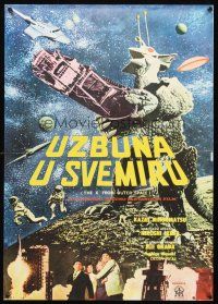9h610 X FROM OUTER SPACE Yugoslavian '67 Kazui Nihonmatsu's Uchu daikaiji Girara, Japanese sci-fi!