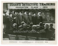 9j023 ABBOTT & COSTELLO MEET THE INVISIBLE MAN 8x10 still '51 Bud & Lou graduate as detectives!