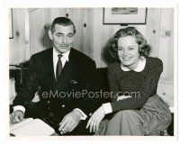 9j039 ANY NUMBER CAN PLAY candid deluxe 8x10 still '49 Clark Gable rehearsing with Alexis Smith!