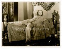 9j070 BITTER TEA OF GENERAL YEN 8x10 still '32 full-length Barbara Stanwyck on bed, Frank Capra