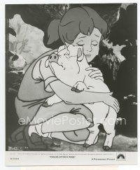 9j115 CHARLOTTE'S WEB 8x10 still '73 close up of crying Wilbur, E.B. White's classic cartoon!