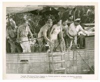 9j146 CREATURE FROM THE BLACK LAGOON 8x10 still '54 Julia Adams in swimsuit & others on boat!