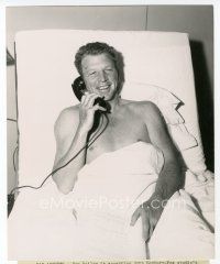 9j152 DAN DAILEY candid 8x10 still '56 in hospital recovering from horseback riding accident!