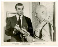 9j201 DR. NO 8x10 still '62 Sean Connery as James Bond standing by soldier examining photo!