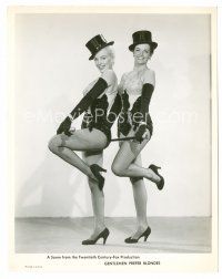 9j273 GENTLEMEN PREFER BLONDES 8x10 still '53 full-length sexy Marilyn Monroe & Jane Russell!