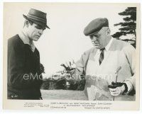 9j295 GOLDFINGER 8x10 still '64 Sean Connery as James Bond & Gert Froebe find switched golf ball!