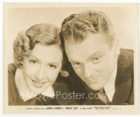 9j309 GREAT GUY 8x10 still '36 great close portrait of James Cagney & pretty Mae Clarke!