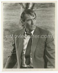 9j312 GREGORY PECK 8x10 still '65 great intense close portrait in suit & tie from Mirage!