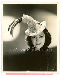 9j377 JUDGE HARDY & SON 8x10 still '39 Ann Rutherford wearing a hat she calls active volcano!