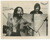 9j415 LET IT BE 8x10 still '70 Beatles, Paul McCartney playing & singing, Ringo Starr on drums!