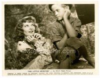 9j422 LITTLE MINISTER 8x10 still '34 close up of Katharine Hepburn & young Billy Watson!
