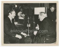 9j425 LONE STAR candid 8x10 still '51 Clark Gable & Lionel Barrymore laugh over a joke on the set!