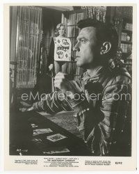 9j440 MANCHURIAN CANDIDATE 8x10 still '62 Laurence Harvey by Leslie Parrish as the queen of diamonds