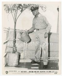 9j463 MISTER ROBERTS 8x10 still '55 full-length James Cagney watering his beloved plant!