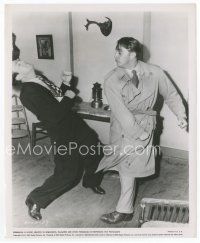 9j515 OUT OF THE PAST 8x10 still '47 great image of tough Robert Mitchum belting guy!
