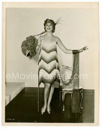 9j615 SINGIN' IN THE RAIN 8x10 still '52 wonderful test shot of girl modeling wild 1920s dress!