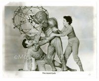 9j673 THIS ISLAND EARTH 8x10 still R60s Faith Domergue tries to pull alien off of Jeff Morrow!