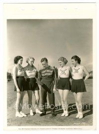 9j675 THREE CHEERS FOR LOVE/FLORIDA SPECIAL 8x11 key book still '36 USC track coach w/sexy girls!