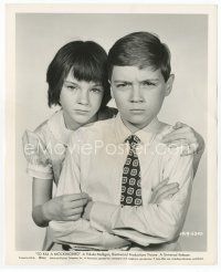 9j684 TO KILL A MOCKINGBIRD 8x10 still '62 Mary Badham as Scout & Phillip Alford as Jem scowling!