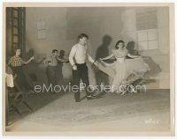 9j738 YANKEE DOODLE DANDY candid 8x10 still '42 James Cagney rehearsing a dance scene with sister!