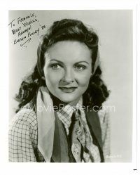 9k067 EVELYN FINLEY signed 8x10 REPRO still '83 head & shoulders portrait of the stuntwoman!