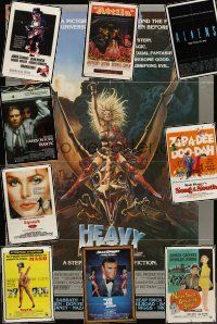 9k002 LOT OF 65 FOLDED ONE-SHEETS '54 - '93 Heavy Metal, Never Say Never Again, Aliens & more!