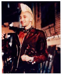 9k050 ADRIEN BRODY signed color 8x10 REPRO still '03 as a punk with mohawk & wearing leather!