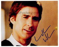 9k081 LUKE WILSON signed color 8x10 REPRO still '00s great smiling close up of the actor!