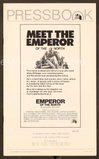 9k282 EMPEROR OF THE NORTH POLE pressbook '73 Lee Marvin, Ernest Borgnine, Robert Aldrich