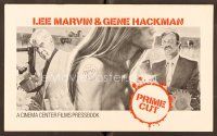 9k332 PRIME CUT pressbook '72 Lee Marvin with machine gun, Gene Hackman with meat cleaver!