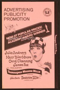 9k355 THOROUGHLY MODERN MILLIE pressbook '67 Julie Andrews, Mary Tyler Moore, Carol Channing