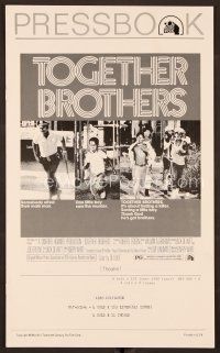 9k356 TOGETHER BROTHERS pressbook '74 shot down in the ghetto!