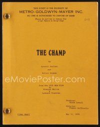 9k208 CHAMP revised final draft script May 11, 1978, screenplay by Spencer Eastman & Watler Newman!
